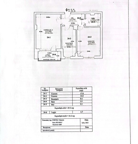 1 Decembrie, bloc nou, 2 camere, decomandat, etaj 3, semimobilat,